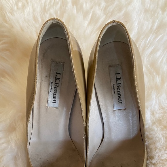 LK Bennett Maddox Wedge Pump in Nude Taupe - Picture 6 of 9